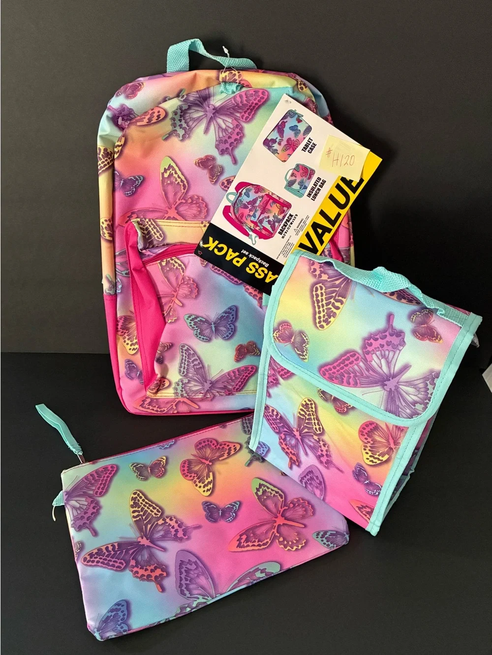 Back to School - Butterflies backpack bundle